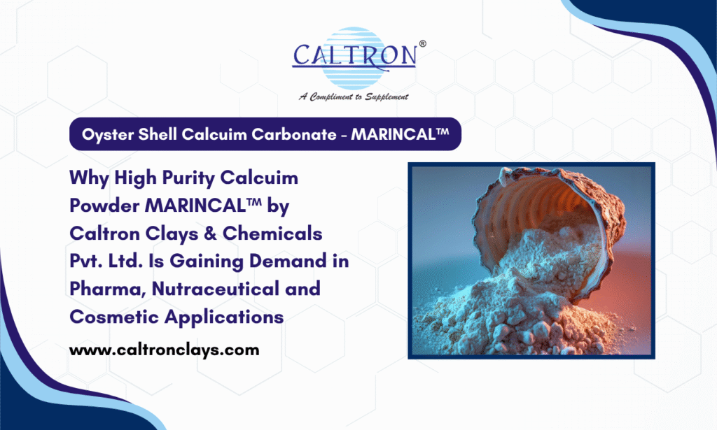 Caltron Clays & Chemicals Pvt. Ltd. Oyster Shell Calcium Carbonate Powder Manufacturer in India