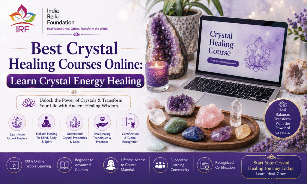 Best Online Crystal Healing Certification Course- india reiki foundation